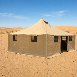 Tente d'été <span class=keywords><strong>en</strong></span> <span class=keywords><strong>toile</strong></span> <span class=keywords><strong>renforcée</strong></span> 4,8x4,8m, imperméable, <span class=keywords><strong>abri</strong></span> d'urgence extérieur pour la gestion des catastrophes, capacité 8-12 personnes - Product Image 4