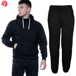 <b>Men's</b> Full Tracksuits Hooded <b>Sweatshirt</b> Pullover <b>Hoodie</b> Joggers Bottoms Pants <b>Set</b> 100% Cotton Breathable Lightweight Latest - Product Image 2