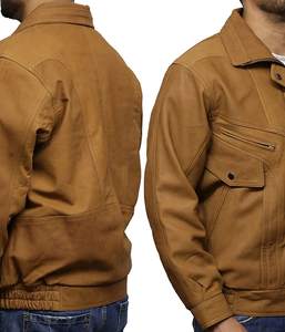 Chaqueta de invierno personalizada de piel de cordero auténtica para hombre 2025 - Product Image 5