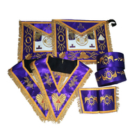 Regalia maçonnique, broderie des gardiens provinciaux, service OEM personnalisé, tablier durable, franges, point de croix inclus