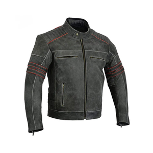 Chaquetas de Cuero para Motociclistas de Hombre, Nueva Moda, Cuello Alto con Revestimiento, Precio al por Mayor, la Mejor Calidad Superior Profesional - Product Image 1