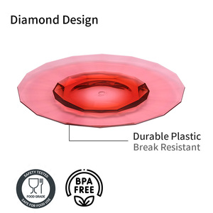 Holar-placa de plástico reutilizable con diseño de diamante, 9 pulgadas, Premium, irrompible - Product Image 4