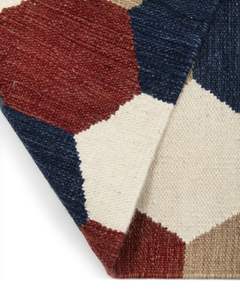 Tapis Kilim design tissés à la main en laine Tapis tressés à la main en laine pour le salon - Product Image 6