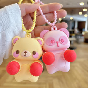 Llavero de silicona con diseño de oso boxeador, bonito y creativo, juguete antiestrés, colgante, bestseller transfronterizo, Claw - Product Image 1