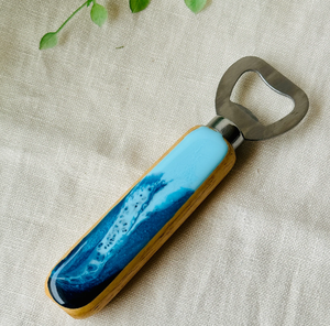 Abrebotellas de resina y madera, barman de mano resistente, regalo grabado para Barra de boda o usado - Product Image 2