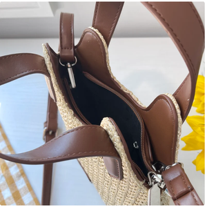 Top Handle Wrist Purse Crossbody <b>Sling</b> <b>Bag</b> Straw Customized Ladies Shoulder Straw Hand <b>Bags</b> Wholesale Products - Product Image 2