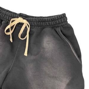 กางเกงขาสั้นผู้ชายแบบปรับแต่งได้สำหรับผู้ชายกางเกงขาสั้นผ้าฝ้ายแนวสตรีทเทอร์รี่ - Product Image 3