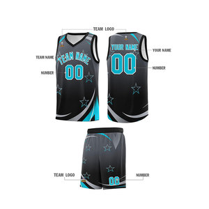 Maillot de basket-ball du fabricant Sublimation Concevez vos propres images Uniformes de basket-ball pour les bsci unisexes, polyester, vêtements de sport - Product Image 1