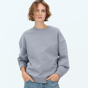 Nuevo diseño de algodón para mujer, sudaderas de gran tamaño, ropa informal para mujer, sudaderas de moda, sudadera de gran tamaño para mujer sólida - Product Image 1