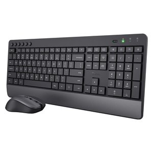 Clavier et souris TREZO Noir et Gris 24530 - Product Image 1