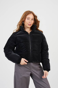 Chaqueta de Invierno Acolchada para Mujer de Alta Calidad, Transpirable, de Punto y Lona - Product Image 4