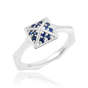 Bagues en argent sterling 925 de qualité supérieure, bijoux fantaisie délicats, pierres précieuses de couleur zircon pour femmes - Product Image 1