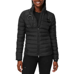 Veste matelassée légère pour femme, coupe ajustée, résistante à l'eau, chaude pour l'hiver, style bulle, mode extérieure, vente en gros - Product Image 1