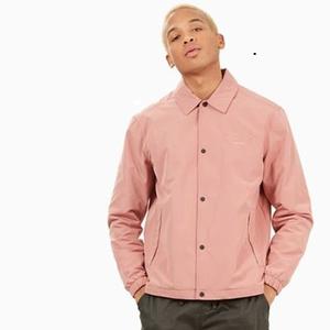 Meilleures ventes OEM vestes pour entraîneurs légers et respirants de couleur rose personnalisées avec logo personnalisé pour hommes pour le travail en extérieur - Product Image 1