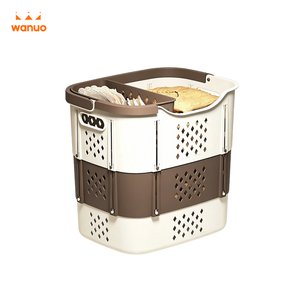 Cesto de <span class=keywords><strong>Ropa</strong></span> Plegable WANUO con Divisor Extraíble, Cesto Expandible para <span class=keywords><strong>Ropa</strong></span> <span class=keywords><strong>Sucia</strong></span> con Asa para <span class=keywords><strong>Baño</strong></span> - Product Image 4