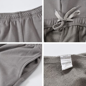 Knee Length Cotton Terry <b>Shorts</b> Men's Gym <b>Sweat</b> <b>Shorts</b> Casual Joggers Elastic Waist Trousers Hip Hop <b>Shorts</b> MenDDP shipping - Product Image 6