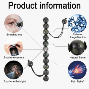 Bracelet de perles de jaspe <span class=keywords><strong>Kamba</strong></span> personnalisé bijoux de projection de photos de mode pour couples et amis cadeau parfait - Product Image 3