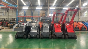 Mini Tracked Skid Steer <b>Loader</b> with 25hp Kubota Diesel Engine and Mulcher Attachment - Product Image 2