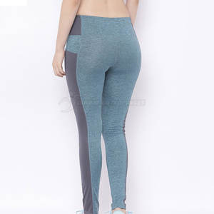 Mallas de cintura alta informales para mujer más vendidas, de algodón 100% material transpirable, ropa deportiva personalizada de fábrica - Product Image 4