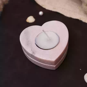 Homes <b>Marble</b> Elongated Concave Tealight <b>Candle</b> for Home Decoration Religious Product Christian Decor Uses Room Enlighten <b>Candle</b> - Product Image 2