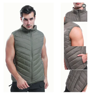 Veste sans manches personnalisée en usine gilet décontracté pour hommes en coton rembourré gilet chaud gilet formel pour hommes vente en gros - Product Image 2