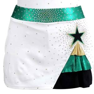 Uniformes de porristas de estrellas sublimadas personalizadas de alta calidad con diamantes de imitación y ropa de práctica OEM - Product Image 3