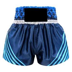 Short de boxe Muay Thai pour hommes et femmes Short de boxe MMA Fitness Design bicolore - Product Image 1