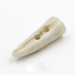 Boutons de couture en corne de buffle de couleur naturelle, art populaire, animal, à 2 trous, polis, imperméables, faits à la main, artisanat indien, objet de collection - Product Image 2