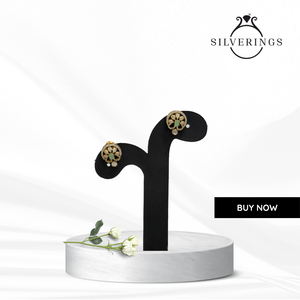 Pendientes de Moissanita con Diseño Floral en Forma de Arco, Elegantes y Duraderos, Joyería con Acabado de Alta Calidad - Product Image 4