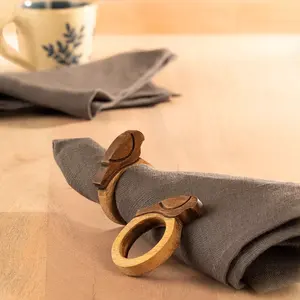 Meilleure qualité ronds de serviette en bois pour la décoration de table à la maison hôtel restaurant et fêtes de mariage fabricant formulaire d'exportation inde - Product Image 6