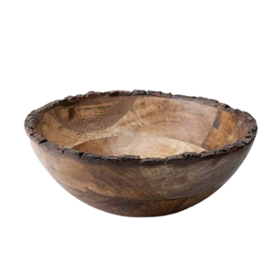 Cuencos de madera con borde de diseñador contemporáneo, cuenco de madera de mango de Calidad exclusiva para cocina, mesa de comedor, restaurante - Product Image 4