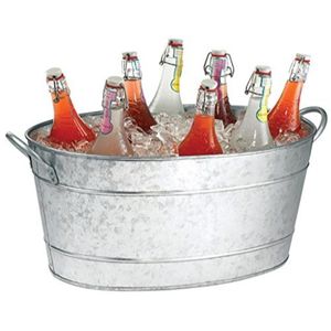 Tina de vino de plata más exigente para el hogar, Bar, restaurante, boda, Hotel, fiesta de año nuevo, evento, Cubo de vino, enfriador, bañera de bebidas de hielo - Product Image 1
