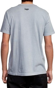 เสื้อยืดผู้ชายคุณภาพสูงเปิดไหล่ตกเสื้อยืดผ้าฝ้ายแบบโค้งแห้งเร็ว - Product Image 4