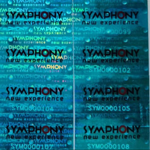 Étiquettes adhésives holographiques couleur argent avec numérotation laser, impression bicolore, étiquettes Digitech P3, commerce, shopping, BD - Product Image 1