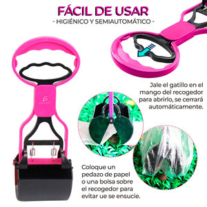 Recogedor de Excrementos de Perro Reutilizable y Ecológico, Dispensador de Bolsas para Desechos, Portátil y Lavable - Product Image 4