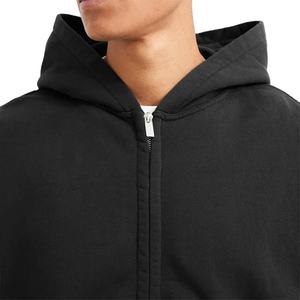Sudaderas con capucha personalizadas de peso pesado con cremallera completa y espuma con logotipo en 3D para hombre - Product Image 5