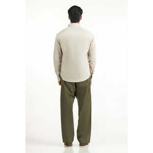 Camisas Casuales a Cuadros para Hombre con Cuello Alto, Tela Popelina Transpirable, Modelo MN-CS-WS25-275, ODM para Negocios y Uso Casual - Product Image 1