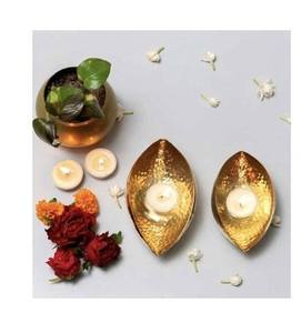 Portavelas Grande Decorativo para el Hogar, Más Vendido, Hecho a Mano, Personalizado, de Hierro Recubierto de Latón Antiguo, Impermeable, para Diwali - Product Image 4