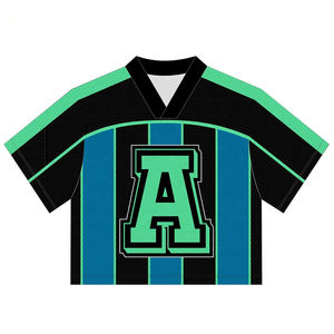 Top qualité nouveau Design fait Sublimation hommes manches courtes 100% Polyester séchage rapide maillot de football américain - Product Image 1