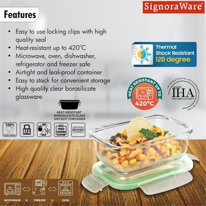 ภาชนะแก้วทรงสี่เหลี่ยมผืนผ้าสำหรับเก็บอาหารจากซัพพลายเออร์อินเดีย สำหรับจัดระเบียบห้องครัว มีจำหน่ายแล้ว - Product Image 5