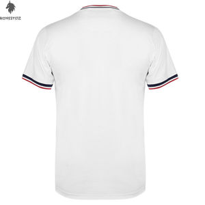 Venta al por mayor 100% algodón hombres camiseta transpirable cuello redondo Hip Hop estilo sólido patrón liso teñido técnica alta calidad OEM servicio - Product Image 2