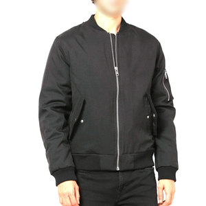 Blousons Bomber Homme en Toile de Qualité Supérieure à Col Montant, Imprimé Logo Personnalisé, Respirant, Fermeture Éclair Intégrale, Coupe-Vent, Teint Uni, Effet Gonflé - Product Image 5