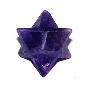 Premium Amethyst Merkaba Star-Cristal de 8 puntos pulido para protección y energía positiva - Product Image 2