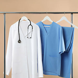 Ensemble de gommages médicaux uniformes d'hôpital unisexe tissu éponge Spandex/Polyester ensemble de gommage médical d'infirmière uniforme de travail personnalisé - Product Image 3