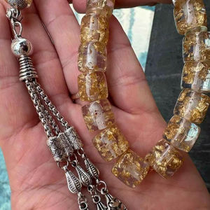 Pirámide Islámica de Resina, Cuentas de Oración Religiosas Hechas a Mano, Tasbeeh Misbaha Musulmán - Product Image 1