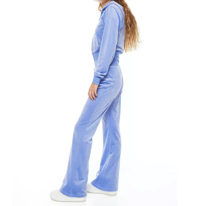 Nuevo diseño, traje de jogging de dos piezas, ropa de calle, chándales Acampanados para mujer, últimas llegadas, ropa de invierno, chándal acampanado para mujer - Product Image 5