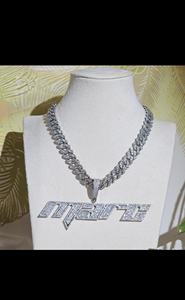 Colgante Personalizado de Hip Hop para Hombre, Plata de Ley 925, con Diamantes VVS que Pasan la Prueba, Colgante con Nombre de Letra de Hielo - Product Image 4