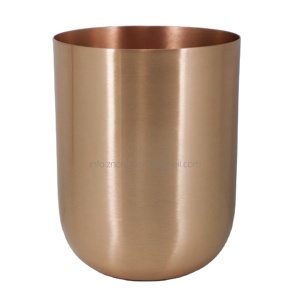 Bougeoir vide en or à impression personnalisée avec une capacité de Containers-16oz en cuivre de luxe Décoration de la maison de style floral moderne - Product Image 1