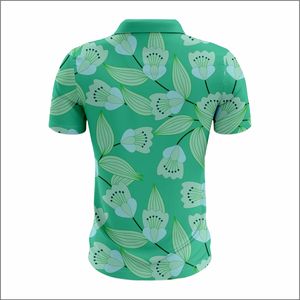 เสื้อกอล์ฟลายดอกไม้ปักโลโก้สำหรับชายหญิงเสื้อระบายอากาศได้ดีไซส์ใหญ่พิเศษ - Product Image 6