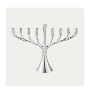 Candelabro Menorá de Aluminio de Lujo con 9 Brazos, Niquelado, para Festividades, Diseño Clásico y Tradicional, Decoración del Hogar - Product Image 5